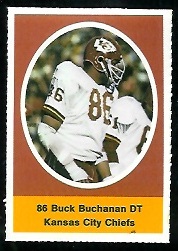1972 Sunoco Stamps      279     Buck Buchanan